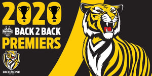 Footy Plus More Premiers 2020 2020 Richmond Tigers Premiers Flag Pole Flag