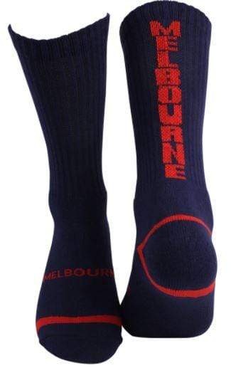 Footy Plus More Socks Melbourne Demons Sport Crew Socks