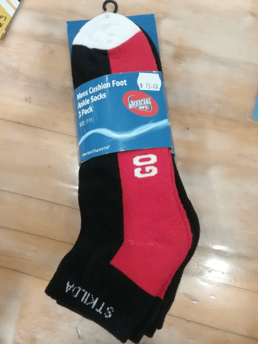 St Klida Saints 2 Pack Ankle Socks Size 7-11