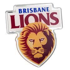 Brisbane Lions Fan Emblems Lensed Chrome Supporter Logo