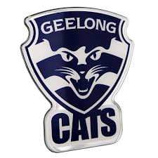 Geelong Cats Fan Emblems Lensed Chrome Supporter Logo
