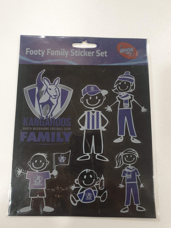 North Melbourne Kangaroos Family Stickers
