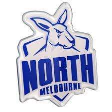 North Melbourne Kangaroos Fan Emblems Lensed Chrome Supporter Logo