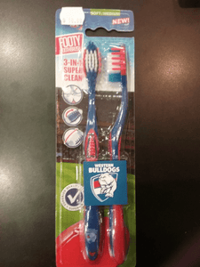 Western Bulldogs Toothbrushes Pack of 2
