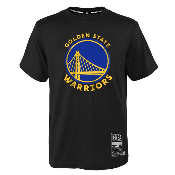GOLDEN STATE WARRIORS LOGO YOUTH BLACK TEE