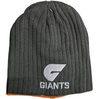 GWS Giants Rib Grey Knit Surf Beanie