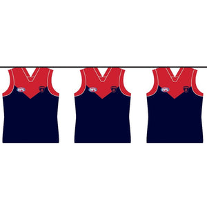 Melbourne Demons Team Party Bunting Guernsey Shape