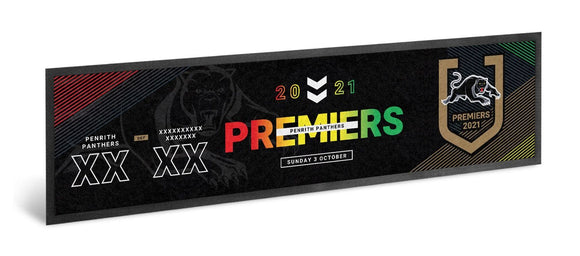Penrith Panthers 2021 Premiers Score Bar Runner