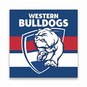 Western Bulldogs Doggies Party Napkins 16 Pack