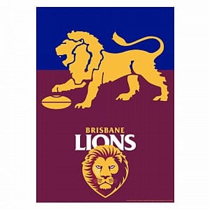 Brisbane Lions Logo Party Poster