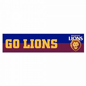 Brisbane Lions Go Lions long Strip Party Poster
