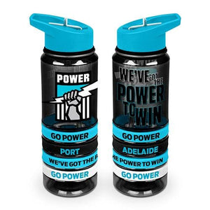 Port Adelaide Power Tritan Drink Bottle with Wristbands