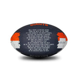 GWS Giants Sherrin Song Football Size 2