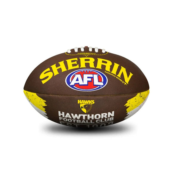 Hawthorn Hawks Sherrin Song Football Size 2